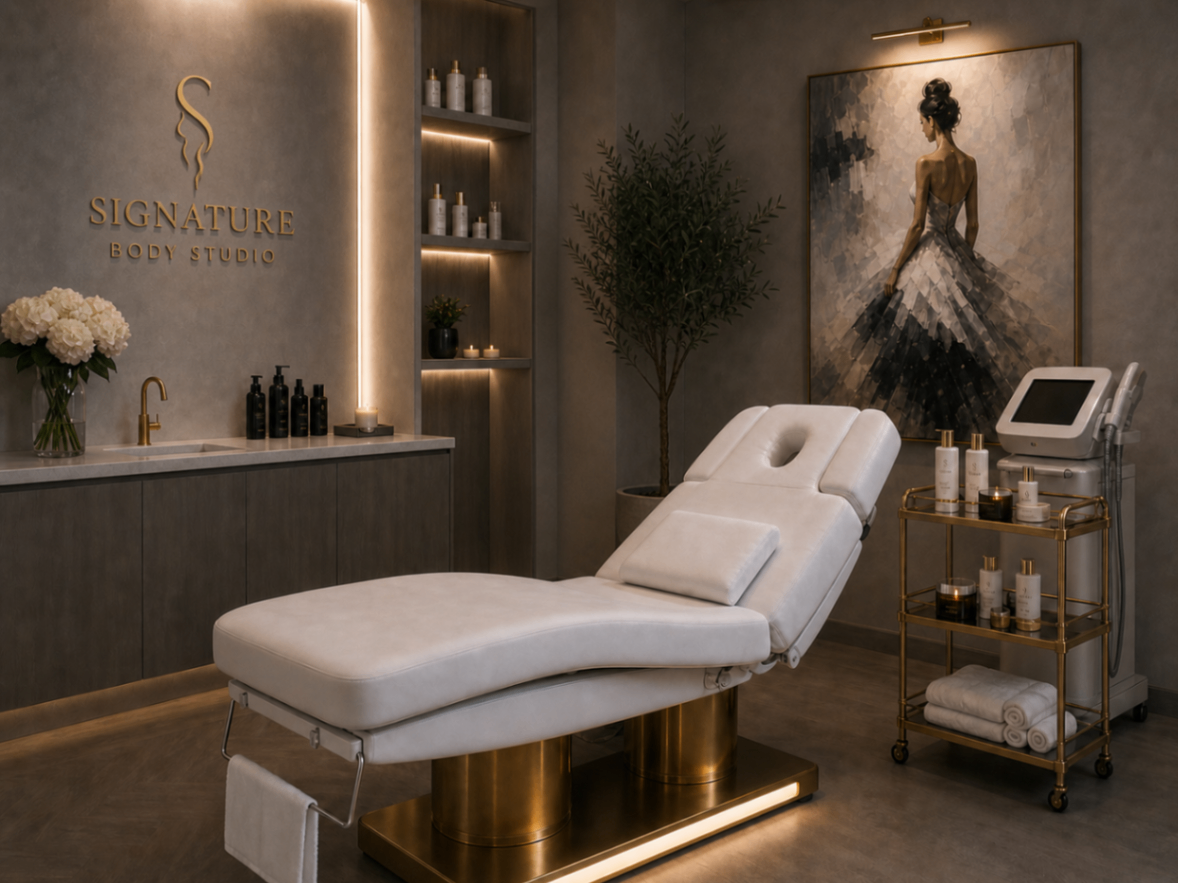 Client relaxing during treatment